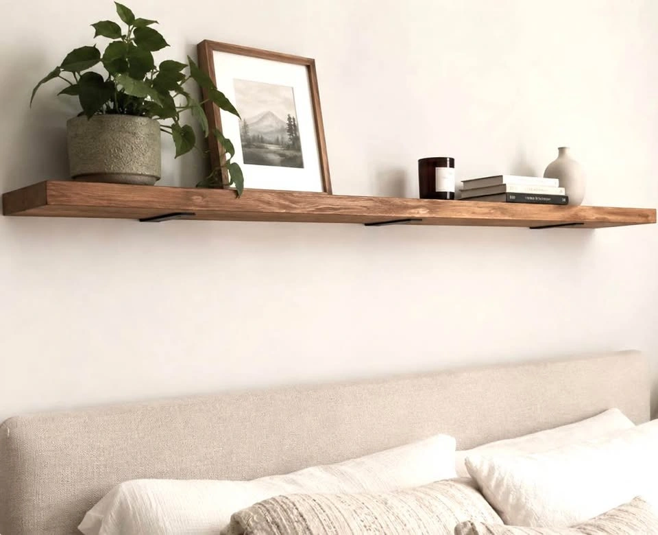 Custom Wooden Floating Shelves - Built & Installed - photo 2