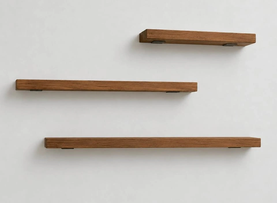 Custom Wooden Floating Shelves - Built & Installed - photo 3