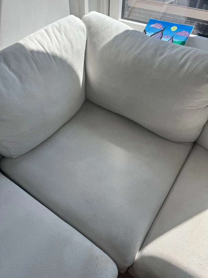 White Sectional Couch - photo 2