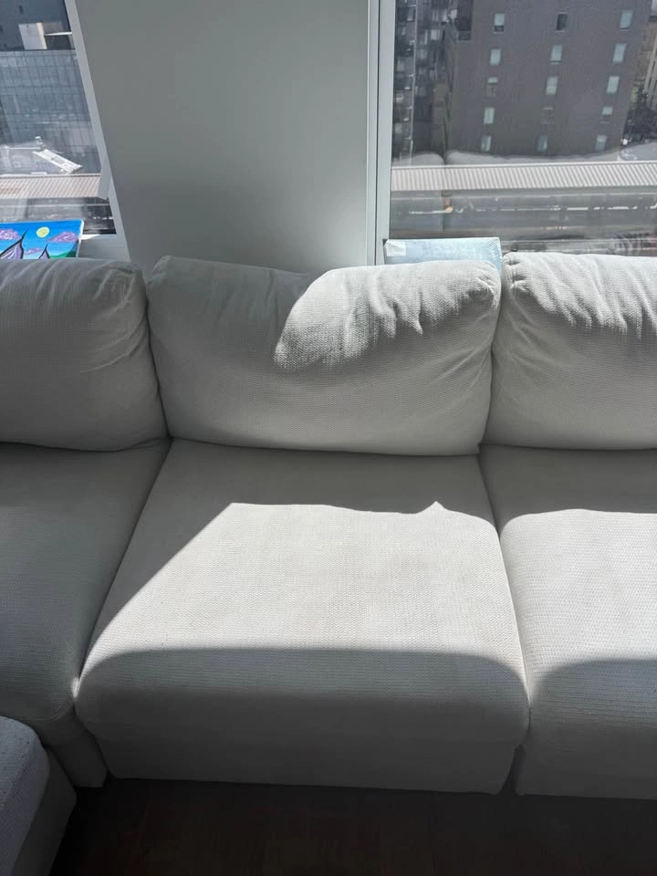 White Sectional Couch - photo 3