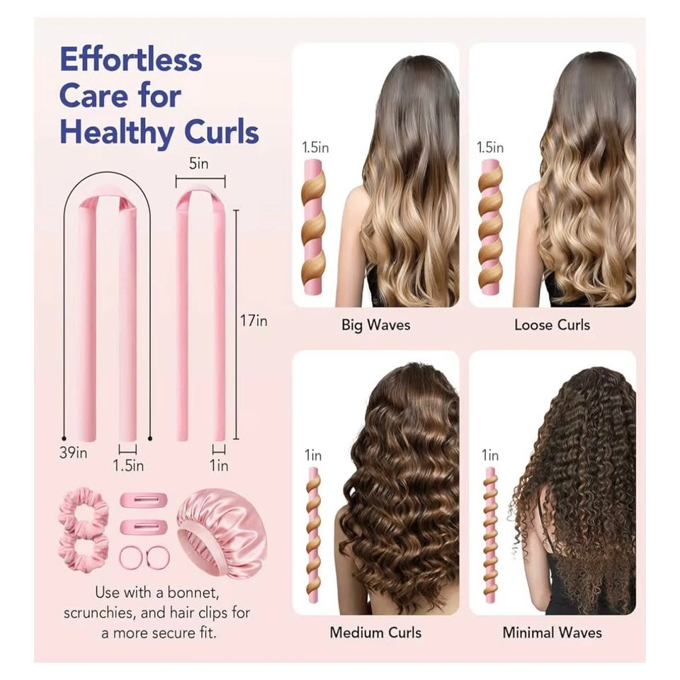 Heatless Hair Curlers Overnight Set - photo 4