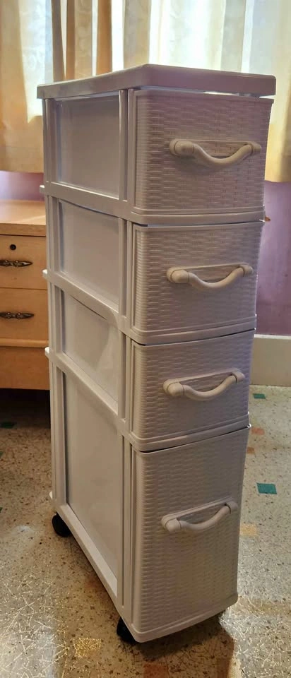 Gracious Living Slim 4 Drawer Storage Tower