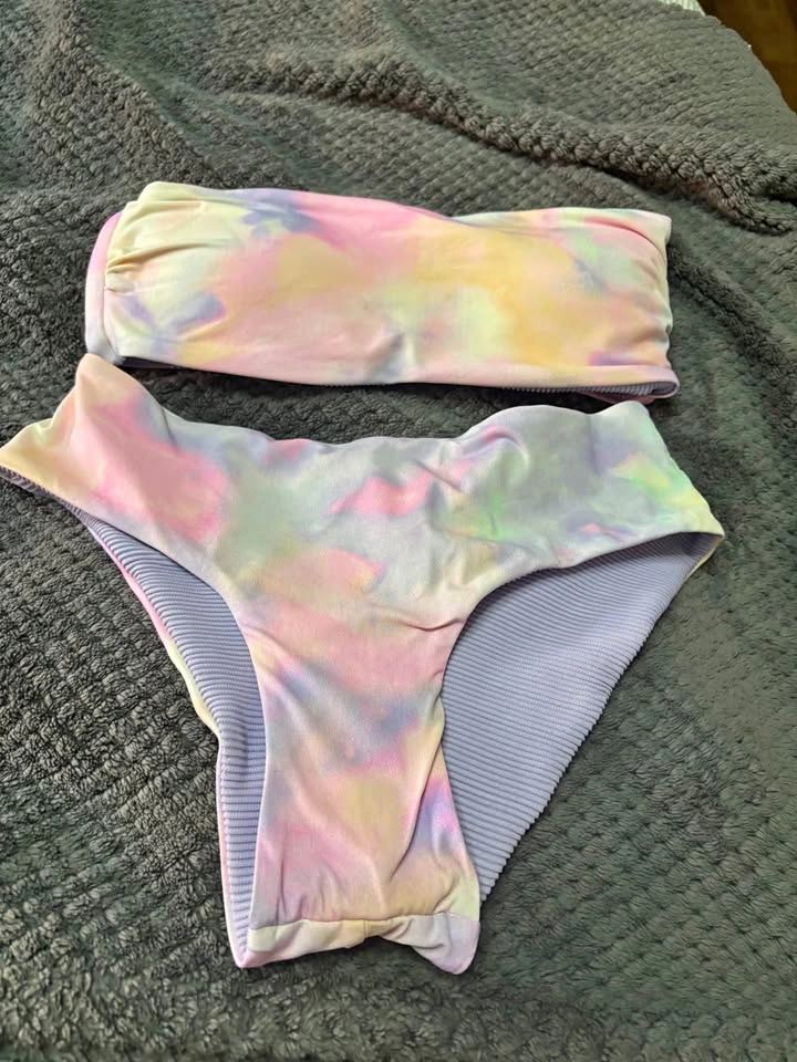 Reversible Bandeau Swimsuit - Size Small