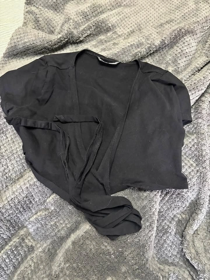 Black tied at front shirt size xs