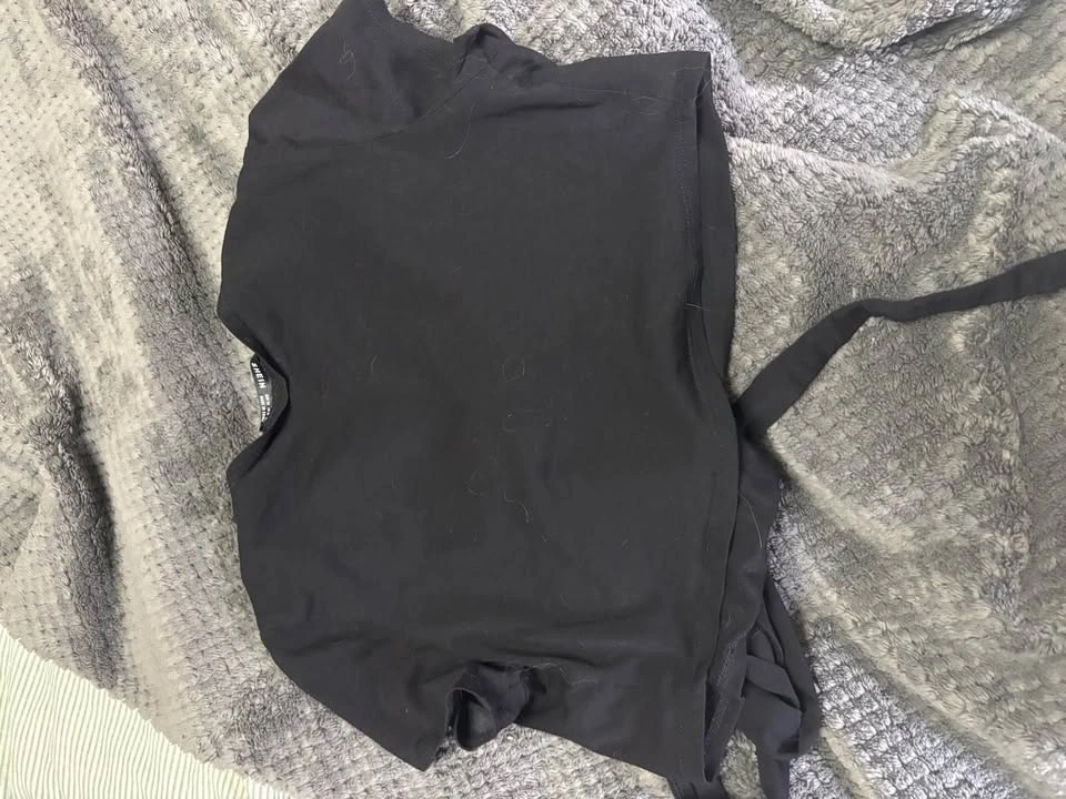 Black tied at front shirt size xs - photo 2