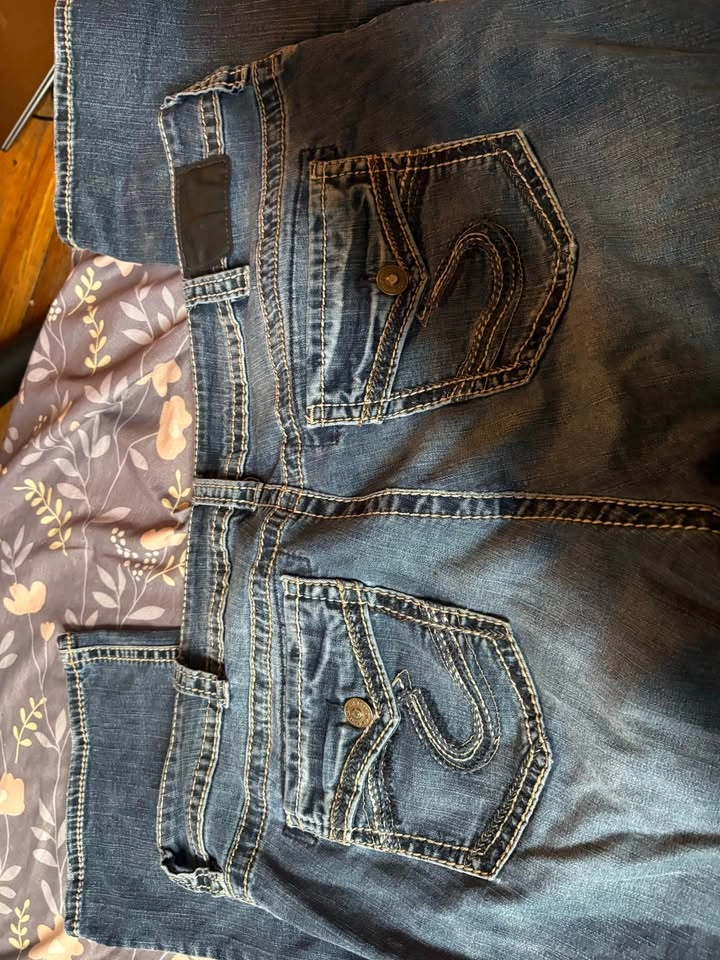 Vintage Y2K Silver Jeans Co. blue denim jeans SZ 18-20 - photo 3