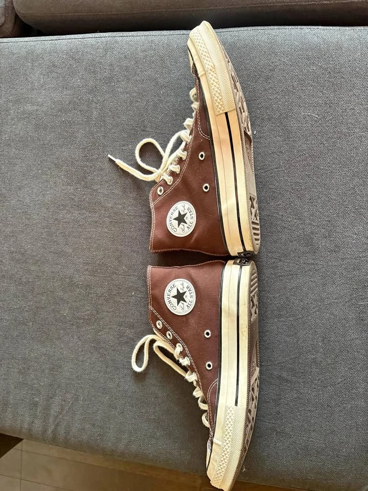 Brown Converse high-top Chucks W10/M8