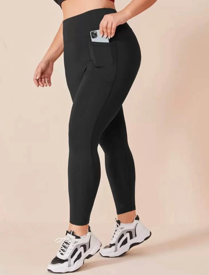XXL Black Leggings - 2 Pairs (Flared & Straight) - photo 2