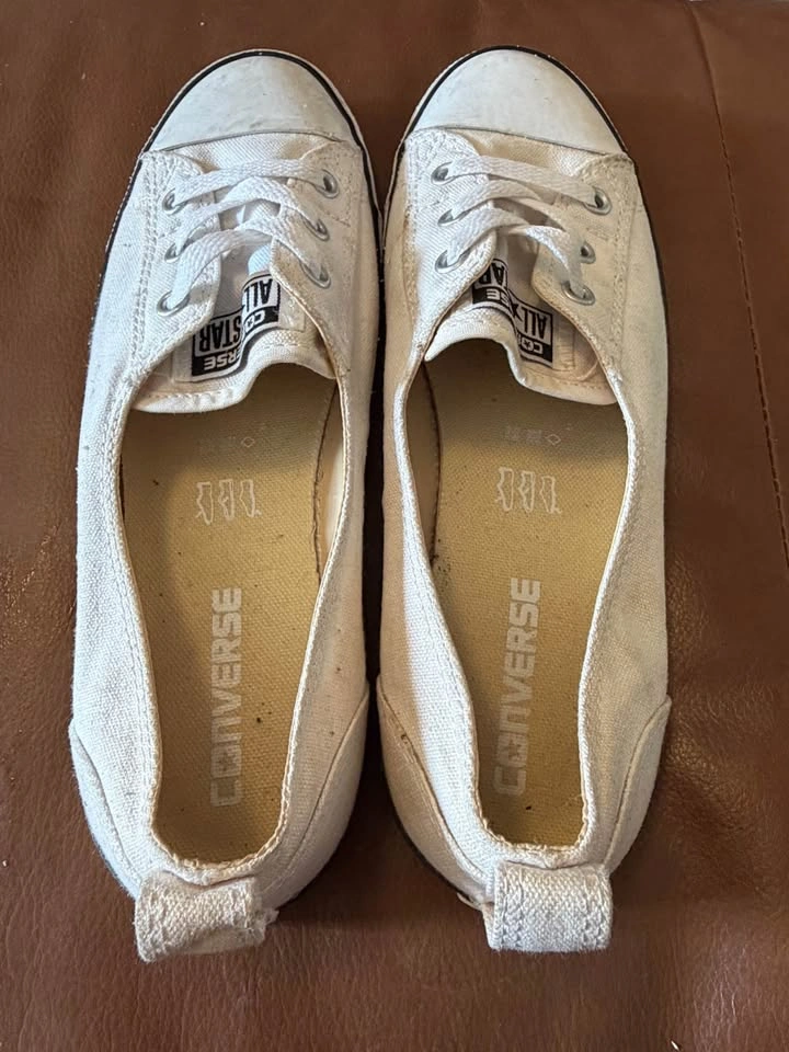 Converse All Star White Canvas Slip-On Sneakers - 8 - photo 2
