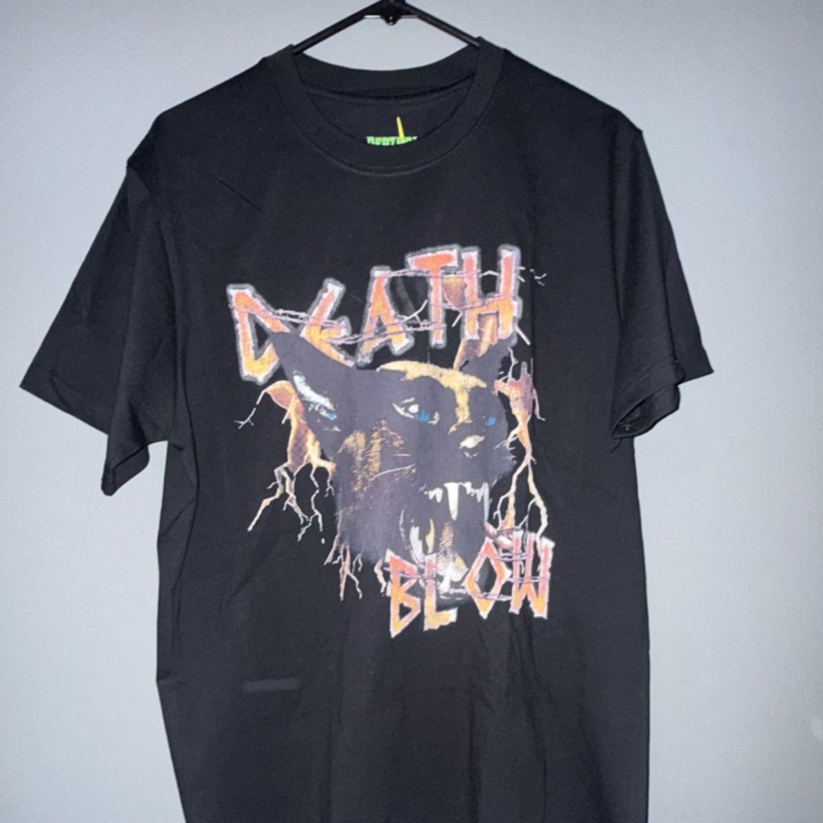 Deathblow 100% Cotton Graphic T-Shirt Black Large Men