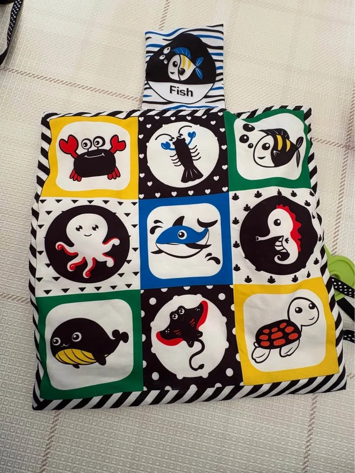 High Contrast Baby Soft Toy with Teether and Mirror - photo 2