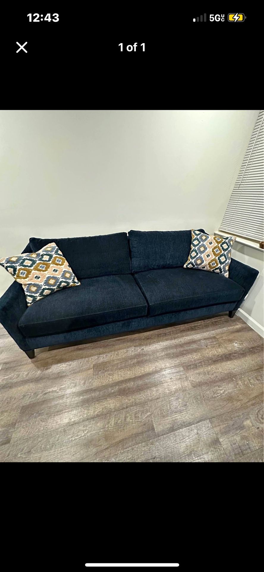 Bloomingdale’s Naomi Sofa (Blue) - photo 2