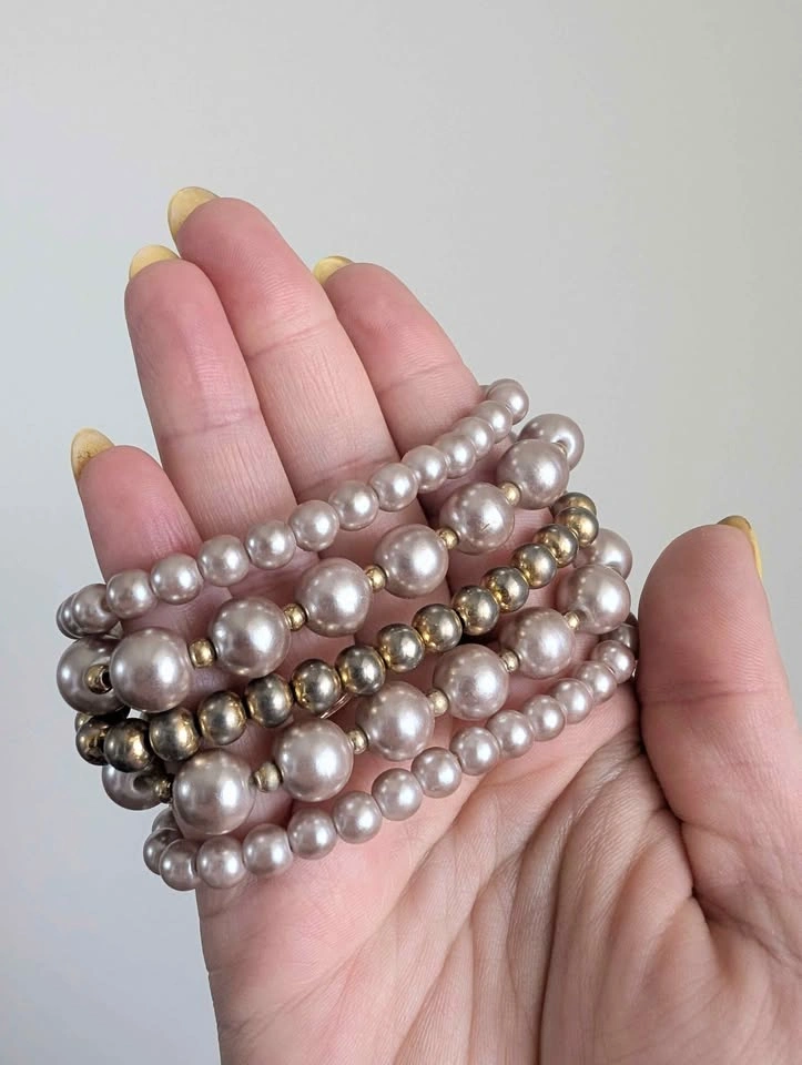 Stretchy Pearl Bracelet Set - photo 3