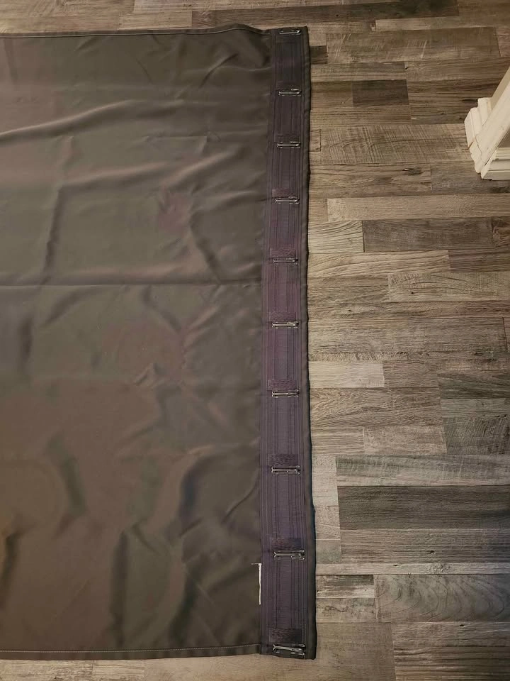 Almost New Grey/Taupe Curtains (56" W x 92" L)