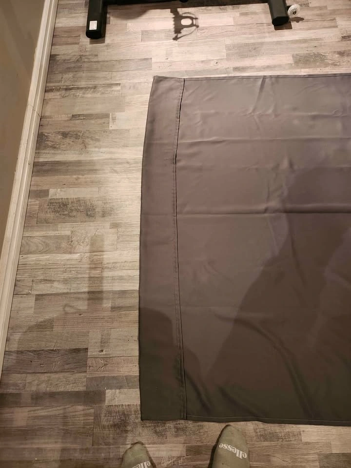 Almost New Grey/Taupe Curtains (56" W x 92" L) - photo 2