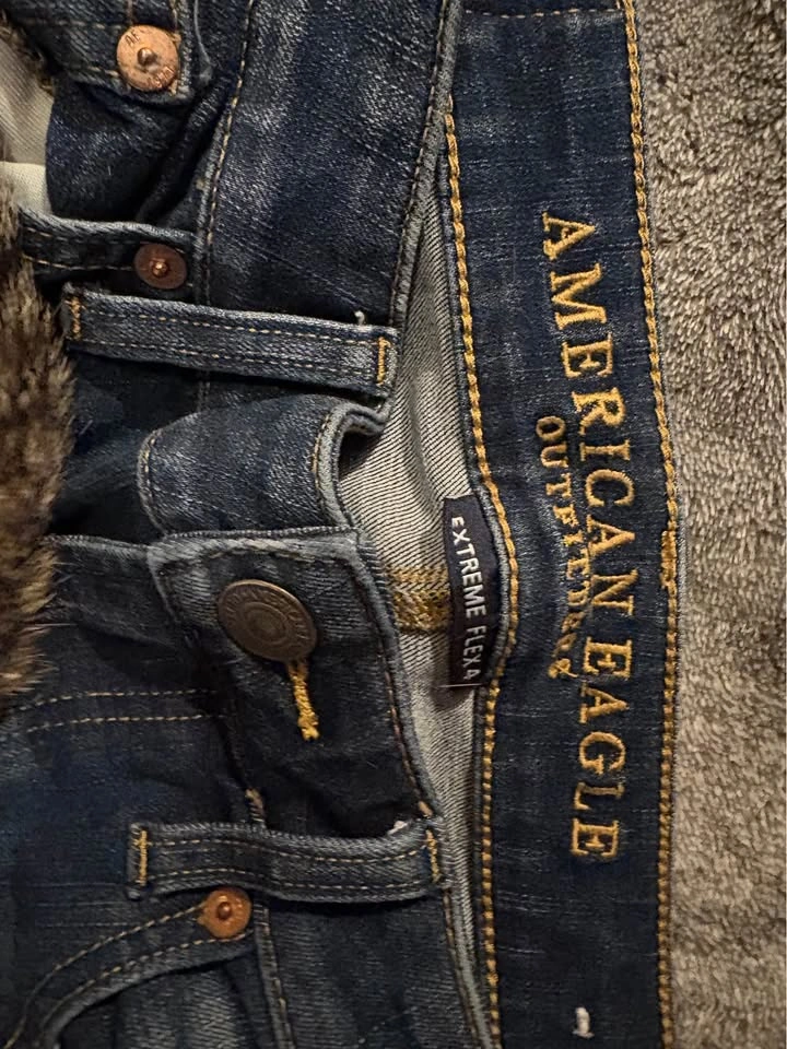 2 Pairs American Eagle Flex Jeans 31x32 | Dark Wash | Worn Once - photo 3
