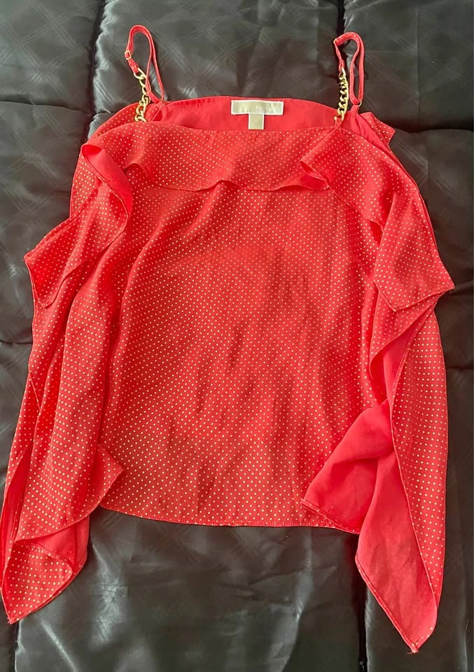 Orange and gold summer top