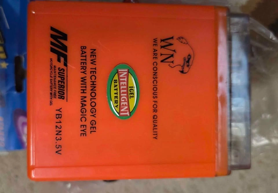 New WN YB12N3.5V Gel Batteries & Star Winner Car Lights for bike - photo 4