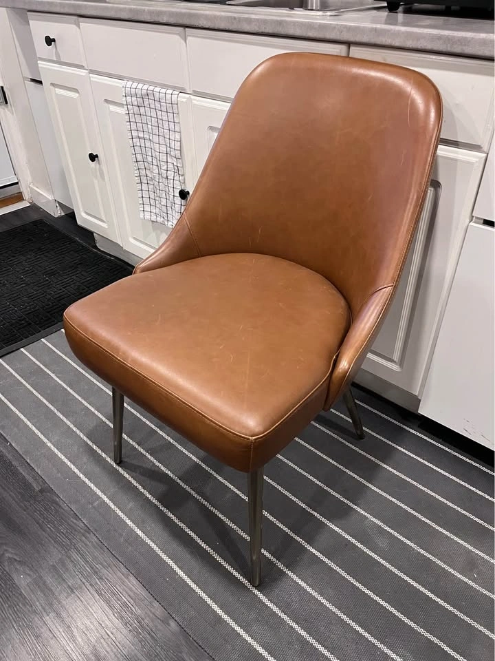 Mid-Century Leather Dining Chair - West Elm - photo 2