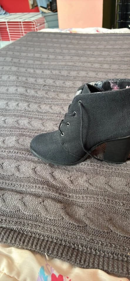 Call It Spring Black Lace-up Ankle Boots - photo 3