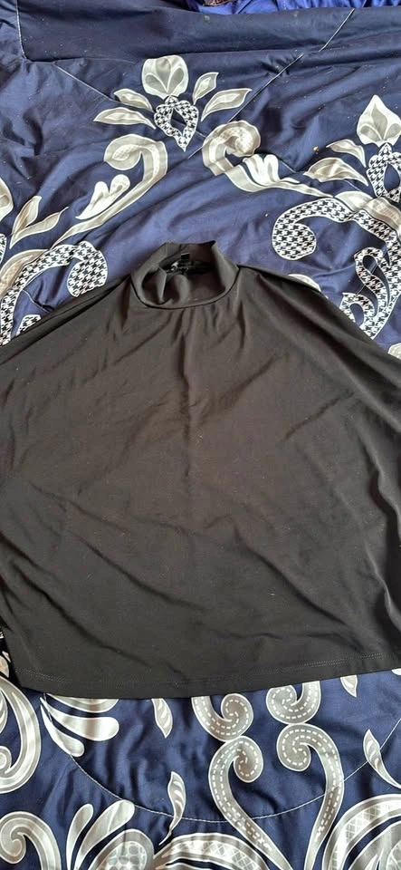 Dynamite Black Mock Neck Top