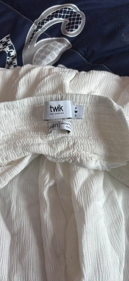 twik par SIMONS white wide leg pants small - photo 3