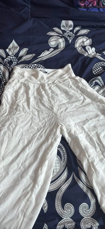 twik par SIMONS white wide leg pants small - photo 4