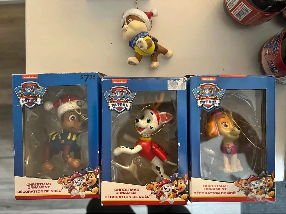 Paw patrol Christmas ornaments - $5 each 4/$10