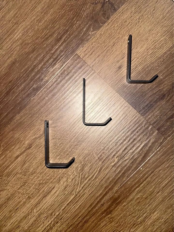 3 steel extra strong metal hooks