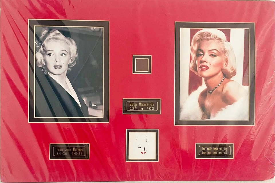 Marilyn Monroe: Original Photos with Authentic Hair Strand