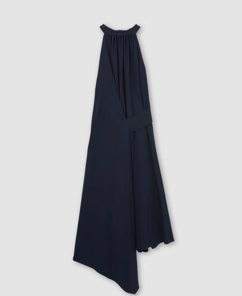 Elegant Navy Halter Midi Dress - New with tags - photo 3