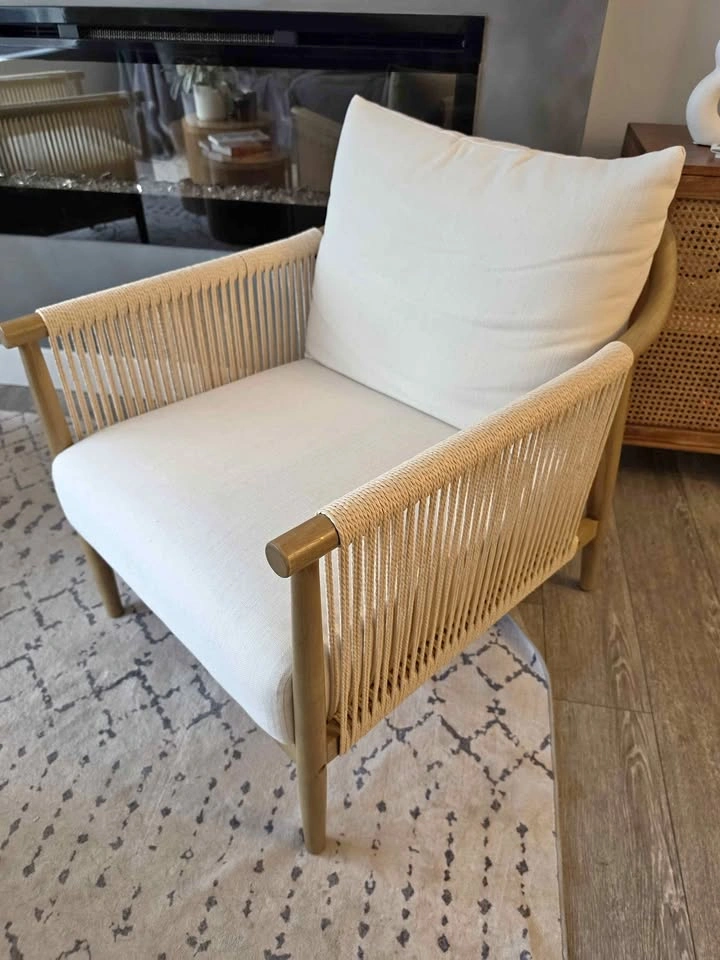 Set of 2 Kelly Clarkson Home Rope Accent Chairs
