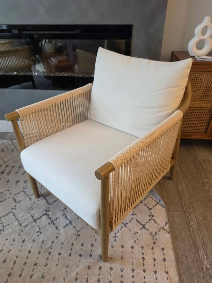 Set of 2 Kelly Clarkson Home Rope Accent Chairs - photo 2