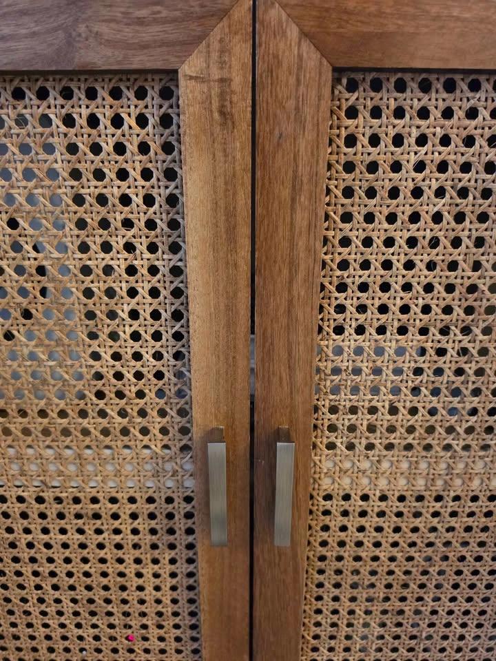 Set of 2 Petrolia Solid Wood 2-Door Accent Cabinets - photo 3