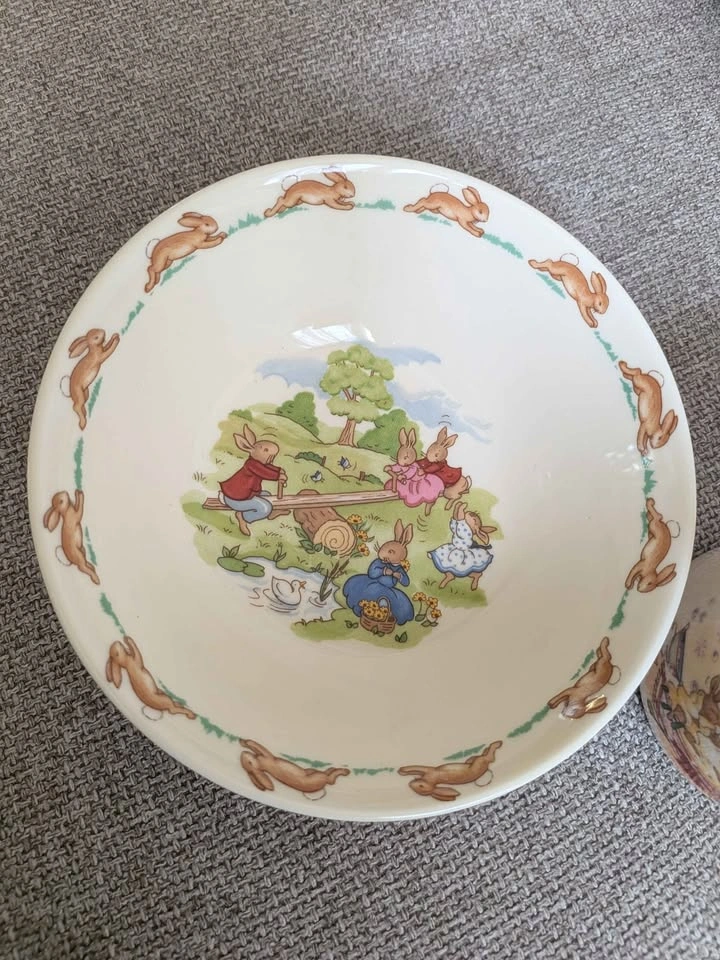 Royal Doulton Bunnykins Bowl and Cup - photo 2