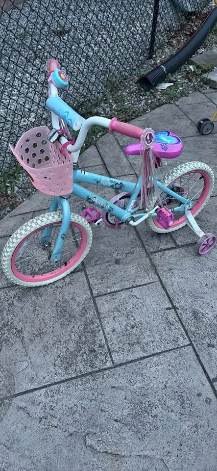 Bike with training wheels
