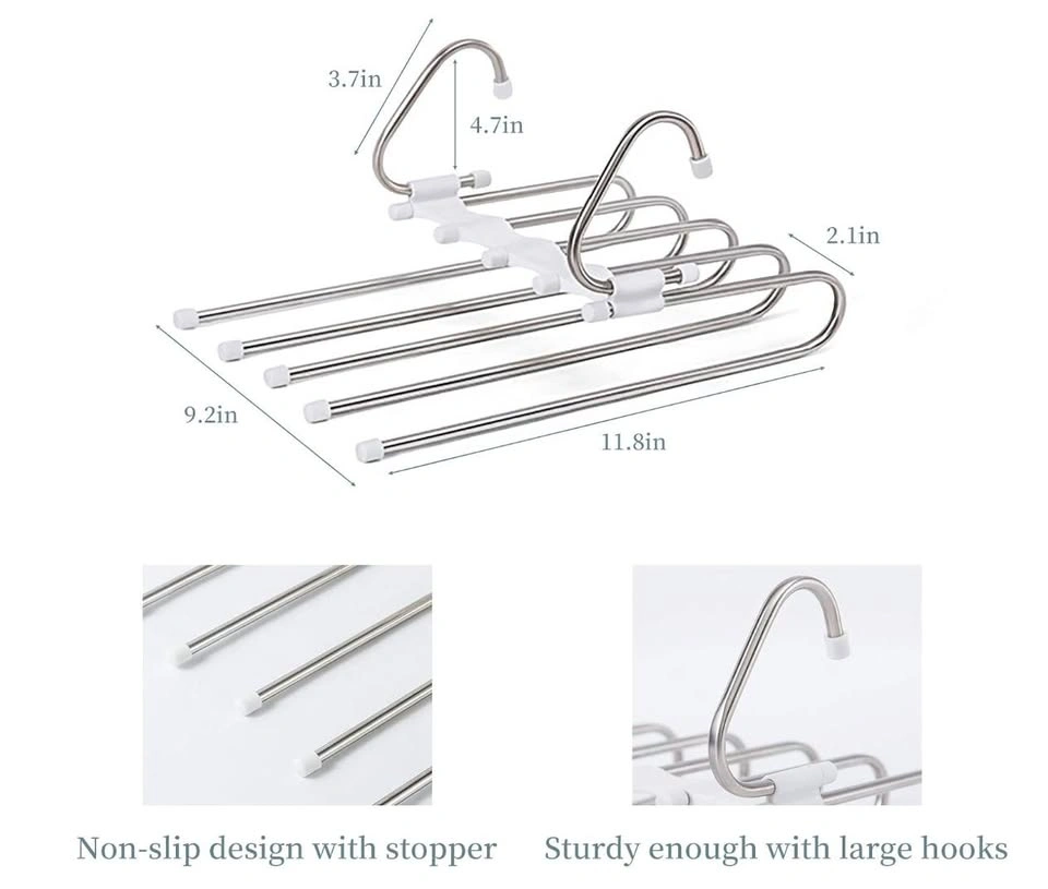 4-Pack 5-Layer Pants Hangers - photo 5