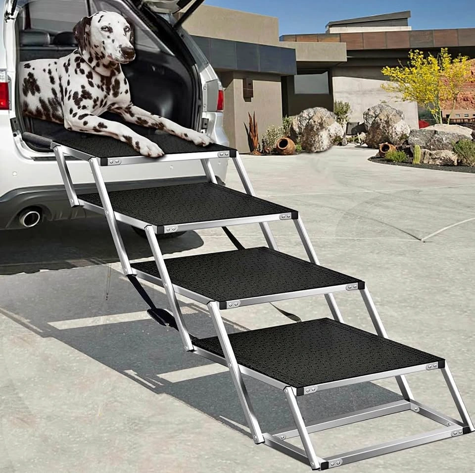 Extra Wide Foldable Dog Steps for Large Dogs