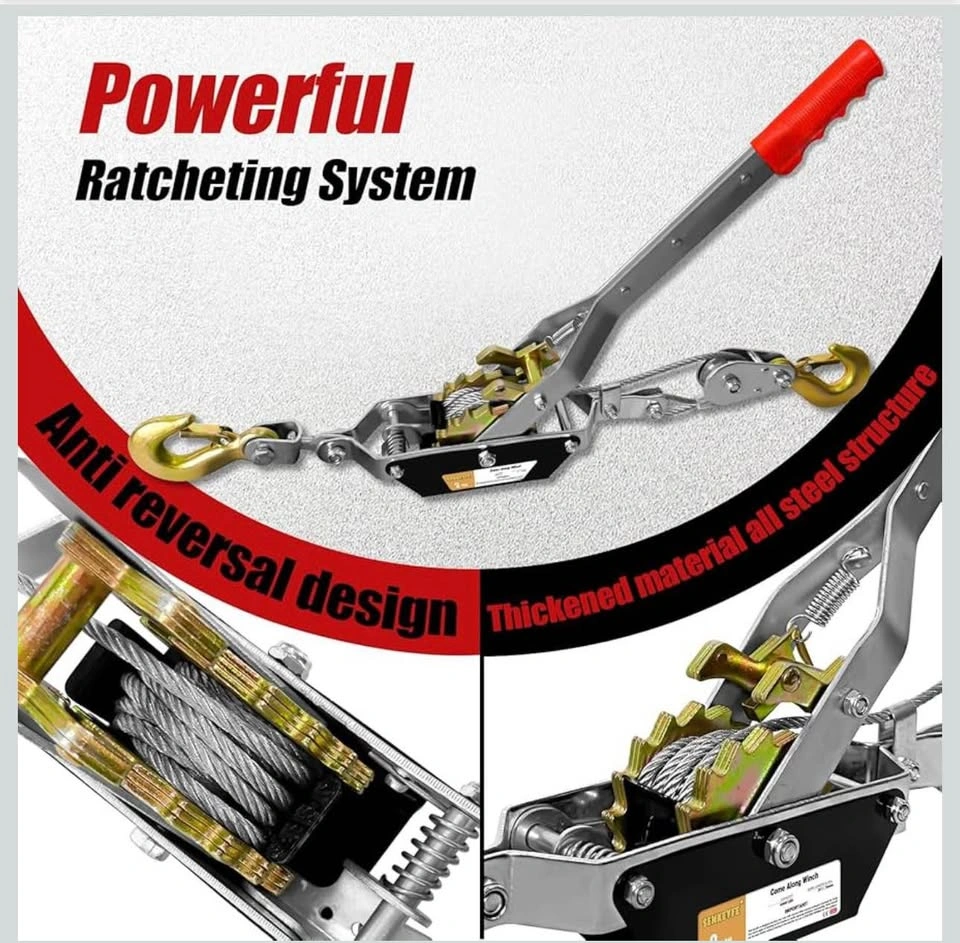 Heavy Duty Come Along Winch - 2T Capacity - photo 3