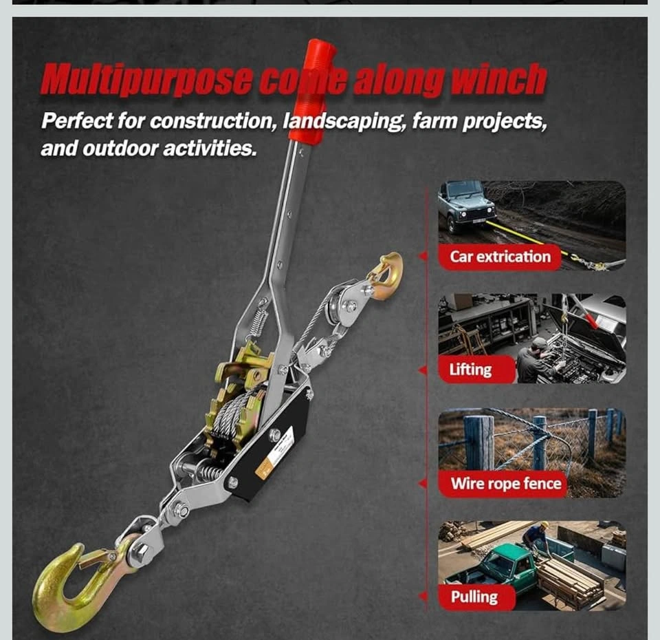 Heavy Duty Come Along Winch - 2T Capacity - photo 5