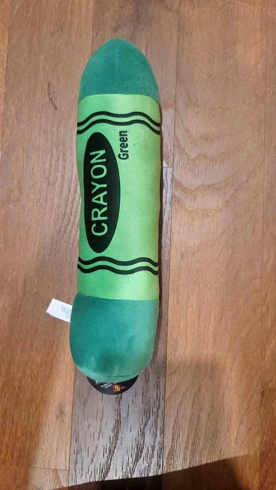 Green Crayon Plush Toy