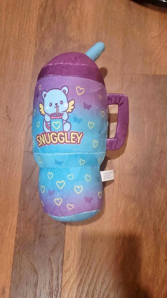 Snuggley Bear Plush Toy Cute Purple Blue