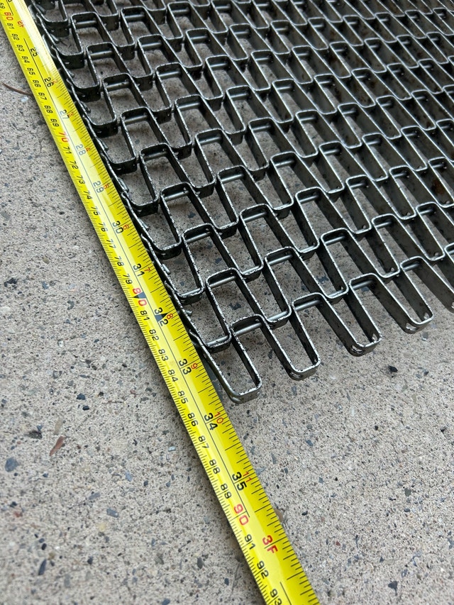 Vintage Industrial Steel Link Garage Mat - 36" Wide - photo 3