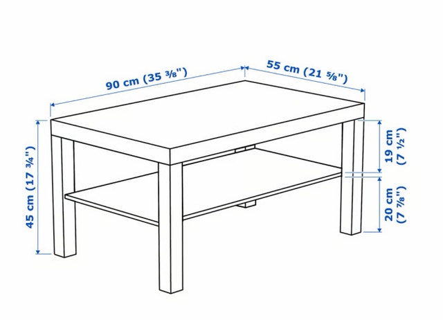 Ikea white coffee table - photo 3