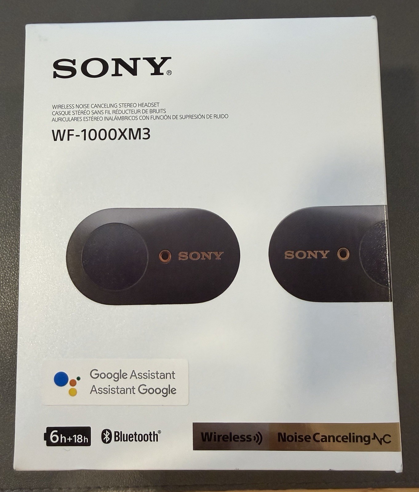 Sony WF-1000XM3 Noise Canceling Earbuds - Black