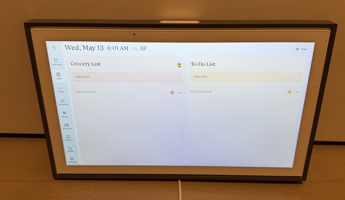 Skylight Touchscreen Smart Calendar Display 15" (Charcoal/White) - photo 5
