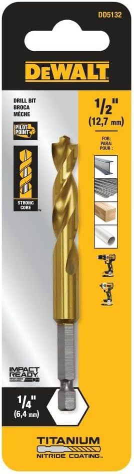 DEWALT Drill Bit, 1/2-Inc