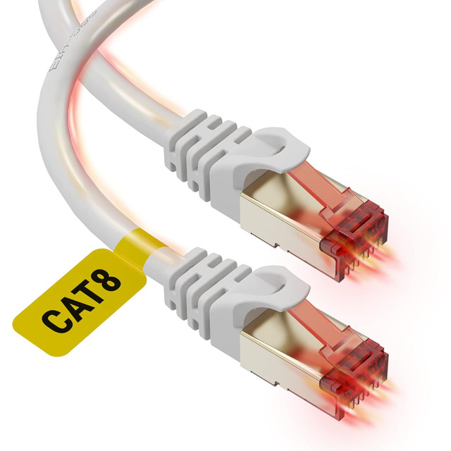 Cat 8 Ethernet Cable 20ft - High Speed Internet WiFi