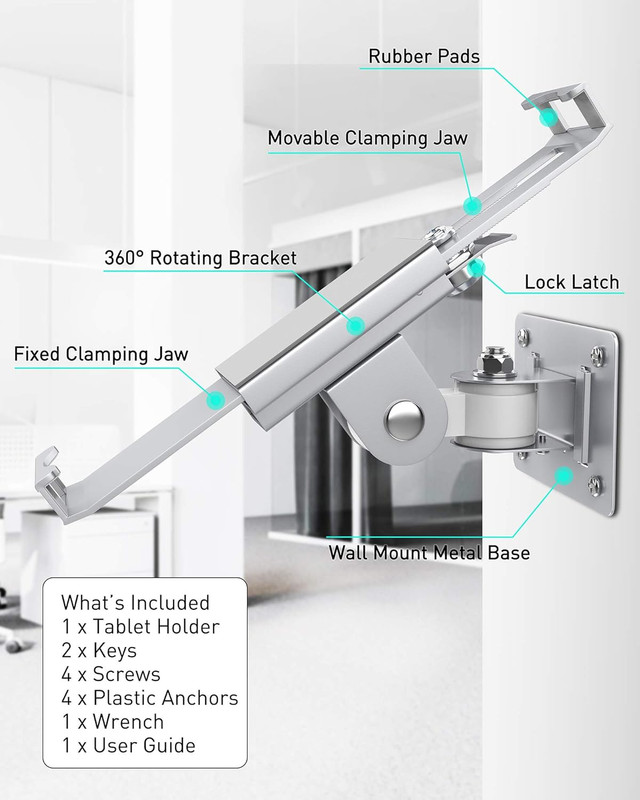 Tablet Wall Mount Silver model TH-248S - photo 5