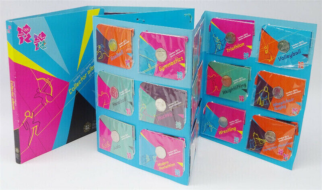 London Olympic 2012 50p Full Set 29 Coins Complete Album